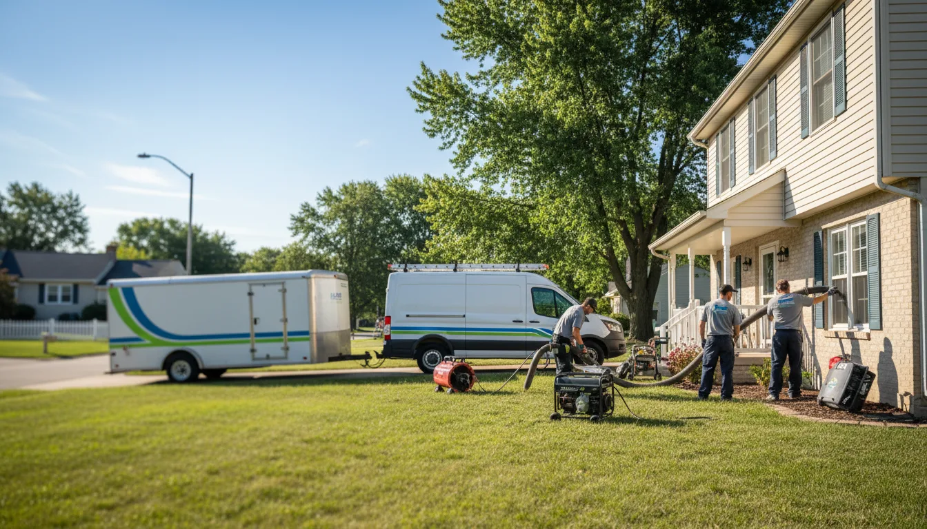 Flooded Basement Restoration And Cleanup With Repair in West Bloomfield, MI near me
